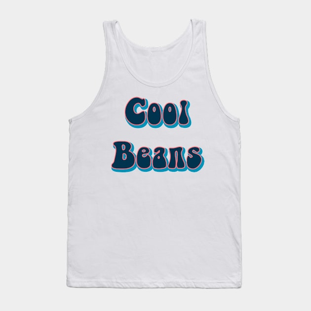 Cool Beans Hipster Grovey 80's Vintage Sketch Tank Top by mangobanana